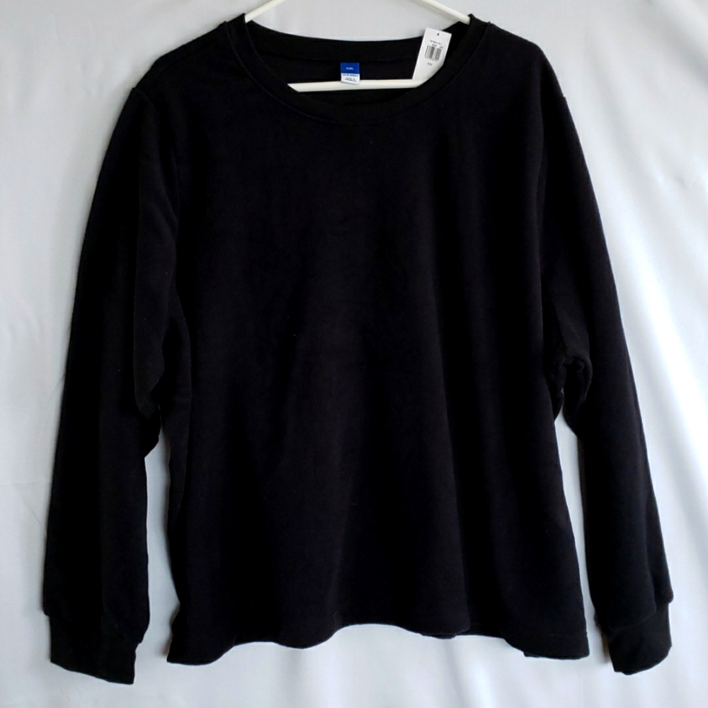 OLD NAVY Waist Length Long Sleeve Fleece Top - XXL